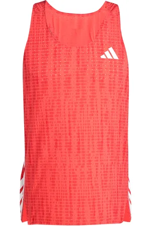 adidas Adizero Snglt M Sport Sport Clothing Sport Tops Sport Tank Tops Red