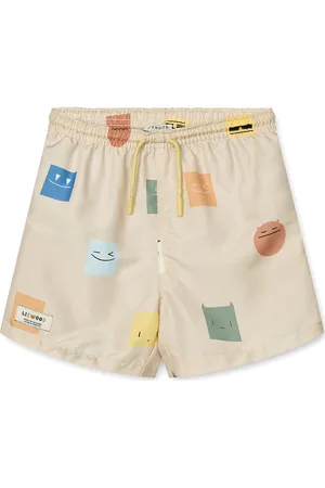 Liewood Duke Printed Board Shorts Uimashortsit Beige