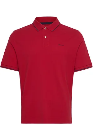 GANT Tipping Ss Pique Polo Tops Polos Short-sleeved Red