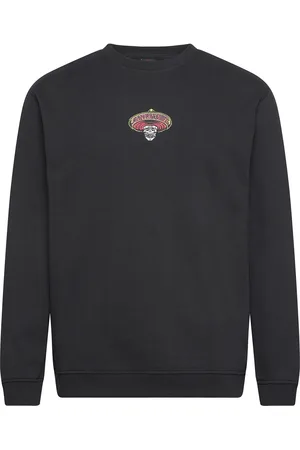 Santa Cruz Guzman Skull Crew Tops Sweat-shirts & Hoodies Sweat-shirts Black
