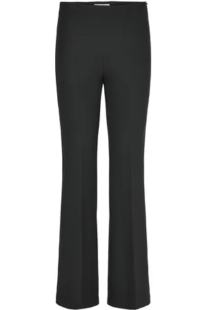 BUSNEL Karin Solid Trouser Bottoms Trousers Flared Black