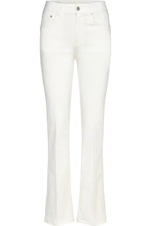 GANT Slim Flare White Jeans Bottoms Jeans Flares White