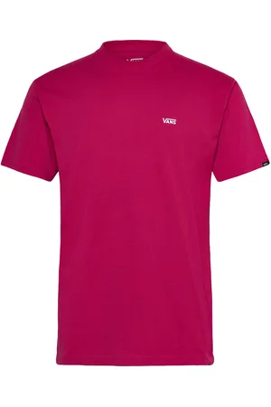 Vans Mn Left Chest Logo Tee Sport Men Sports Clothes Sport Tops Sport T-shirts Red