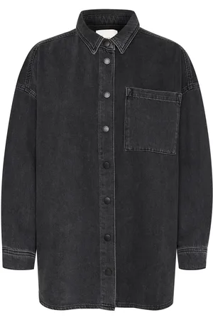 My Essential Wardrobe Malomw 143 Shirt Tops Shirts Long-sleeved Black