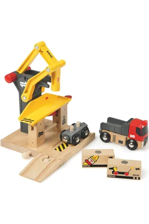 Brio 33280 Fragtgodsstation Toys Toy Cars & Vehicles Toy Vehicles Train Accessories Multi/patterned