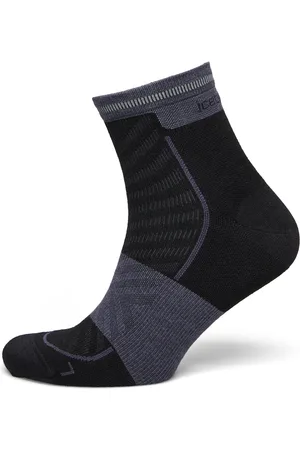 Icebreaker Men Merino Blend Run+ Ultralight Mini Sport Socks Regular Socks Black