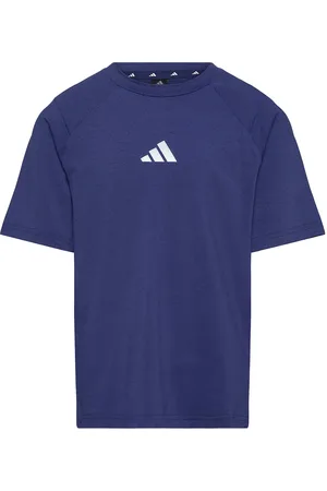 adidas J Gt Pz Tee Tops T-shirts Short-sleeved Blue