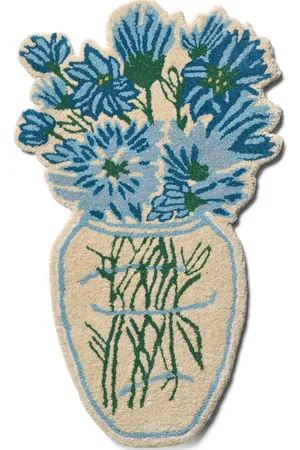 Bongusta Blue Daisy Rug Home Textiles Rugs & Carpets Other Rugs Multi/patterned