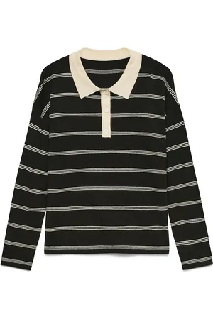 VERO MODA Vmstjerni Ls Polo Pullover Exp Tops T-shirts & Tops Polos Black