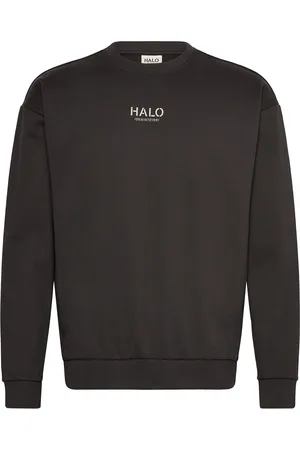 Black Halo Graphic Crew 02 Tops Sweat-shirts & Hoodies Sweat-shirts Black
