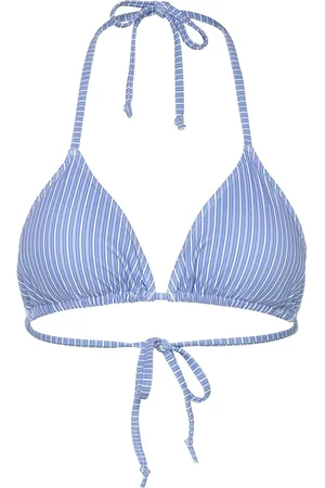 Rosemunde Triangle Bikini Top Swimwear Bikinis Bikini Tops Triangle Bikinitops Blue