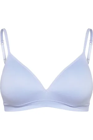 Lindex Bra Soft Seamless Petite Lingerie Bras & Tops Soft Bras Non Wired Bras Blue