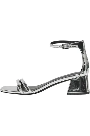 ONLY Onlaylin-5 Pu Strappy Heeled Sandal Korolliset Sandaalit Silver