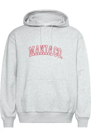 Makia Northern Hooded Sweatshirt Tops Sweat-shirts & Hoodies Hoodies Grey