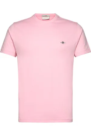 GANT Slim Shield Ss T-Shirt Tops T-shirts Short-sleeved Pink