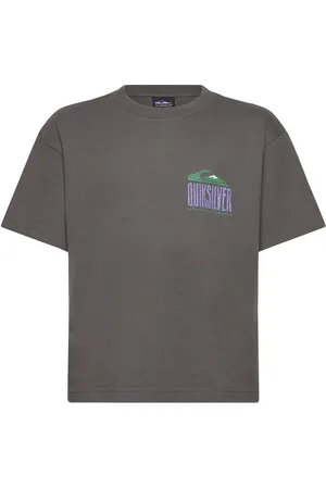 Quiksilver Gh Qs World Force Ss Yth Tops T-shirts Short-sleeved Grey