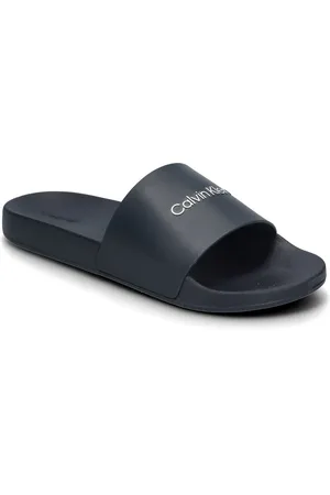 Calvin Klein Pool Slide Rubber Shoes Summer Shoes Sandals Pool Sliders Navy