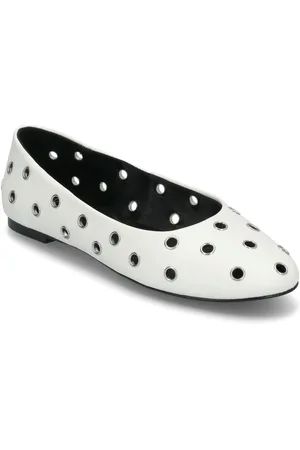 MANGO Die-Cut Ballerinas Ballerinat White