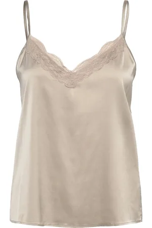 Rosemunde Rhjasmine Sl Night Strap Top Toppi Beige