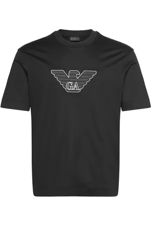 Emporio Armani T-Shirt Tops T-shirts Short-sleeved Black