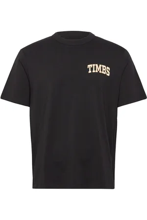 Timberland Short Sleeve Chest Timbs Graphic Tee Tops T-shirts Short-sleeved Black