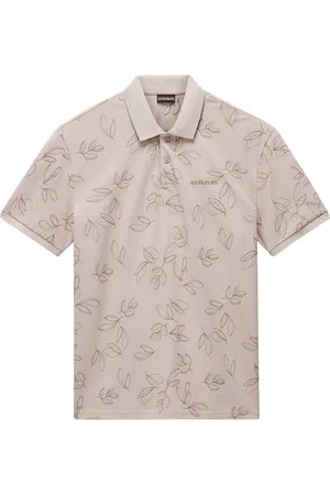 Napapijri E-Brolio Ss Tops Polos Short-sleeved Beige