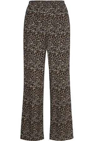 Rosemunde Rwelif Mw Trousers Bottoms Trousers Wide Leg Brown