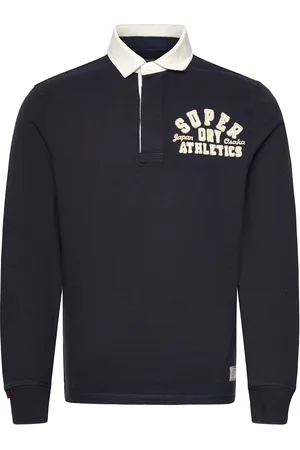 Superdry Vintage Athletic Rugby Tops Polos Long-sleeved Navy