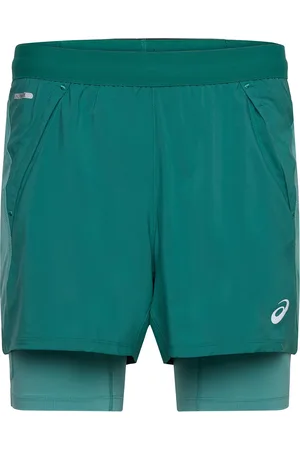 Asics Road 2-N-1 5In Short Sport Sport Clothing Sport Shorts Sport Training Shorts Green