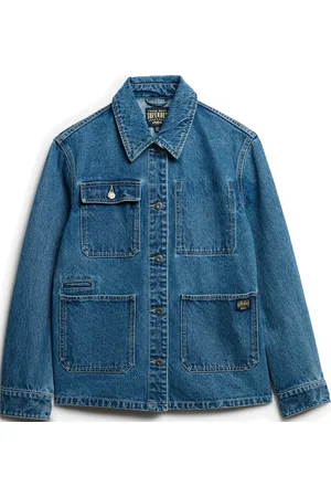 Superdry Denim Chore Jacket Farkkutakki Denimtakki Blue