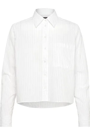 HUGO BOSS Briella_Monday Tops Shirts Long-sleeved Pink
