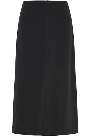 DAY Birger et Mikkelsen Leontine - Shiny Jersey Designers Knee-length & Midi Skirts Black