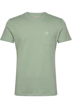 Timberland Chest Pocket Short Sleeve Tee Designers T-shirts Short-sleeved Green