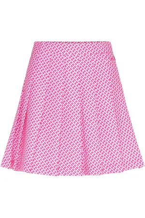 J Lindeberg Adina Print Skirt Sport Sport Clothing Sport Dresses & Skirts Sport Skirts Pink