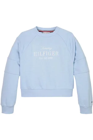 Tommy Hilfiger Tommy Script Cn Sweatshirt Tops Sweat-shirts & Hoodies Sweat-shirts Blue