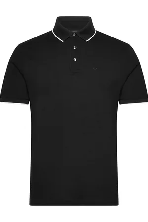 Emporio Armani Polo Shirt Tops Polos Short-sleeved Black