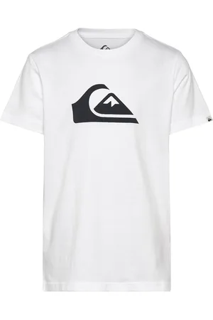 Quiksilver Ev Comp Logo Ss Yth Tops T-shirts Short-sleeved White