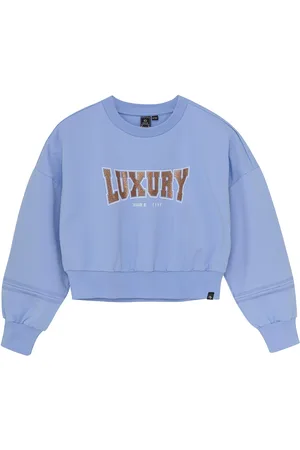 Indian Blue Jeans Loose Fit Sweater Glitter Tops Sweat-shirts & Hoodies Sweat-shirts Blue