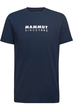 Mammut Core T-Shirt Men Logo Sport Men Men Sports Clothes Sport Tops Sport T-shirts Navy