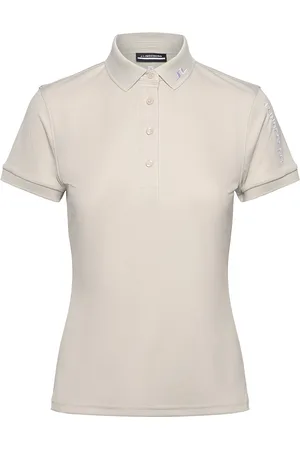 J Lindeberg Tour Tech Polo Sport Women Sport Clothing Sports Tops & T-shirts Sport Polos Beige