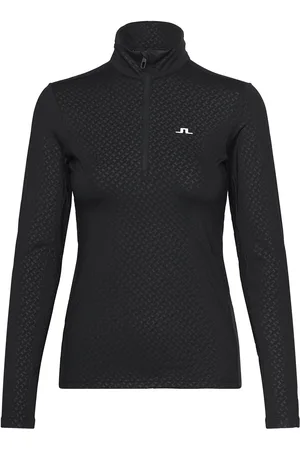 J Lindeberg Lauryn Quarter Zip Mid Layer Sport Women Sport Clothing Sport Fleeces & Midlayers Black