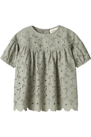 Lil Atelier Nmfdally Ss Loose Shirt Lil Tops Blouses & Tunics Green