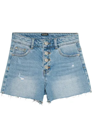 Indian Blue Jeans Wide Denim Shorts Damaged Bottoms Shorts Blue