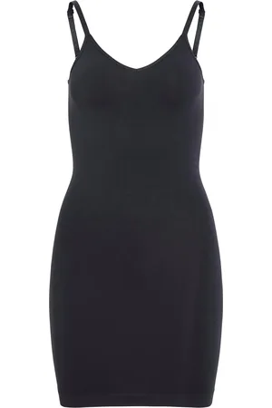 VILA Vimacie V-Neck S/L Seamless Dress Lyhyt Mekko Black