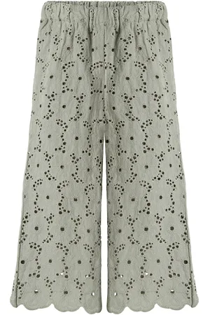 Lil Atelier Nmfdally Wide Pant Lil Bottoms Trousers Green