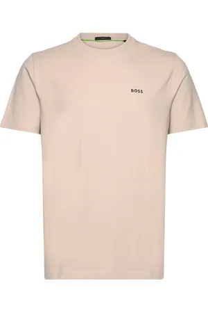 HUGO BOSS Tee Sport T-shirts Short-sleeved Beige