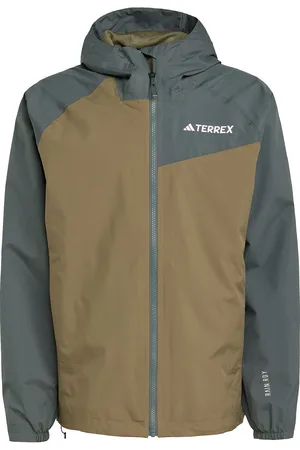adidas Multi 2L Rain J Sport Sport Clothing Sport Outerwear Sport Jackets Sport Outdoor Jackets Khaki Green