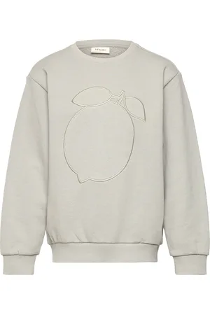 Lil Atelier Nmnjobo Nuo Ls Loose Sweat Lil Tops Sweat-shirts & Hoodies Sweat-shirts Beige