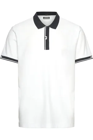 J Lindeberg Bay Slim Polo Sport Men Sport Clothing Sport Tops Sport Polos Sport Short-sleeved Polos White