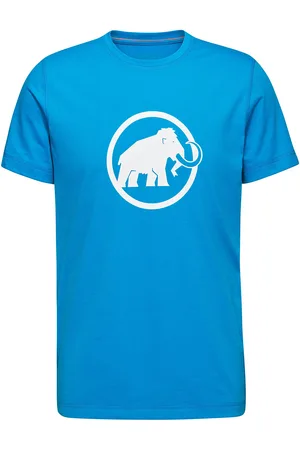 Mammut Core T-Shirt Men Classic Sport Men Men Sports Clothes Sport Tops Sport T-shirts Blue